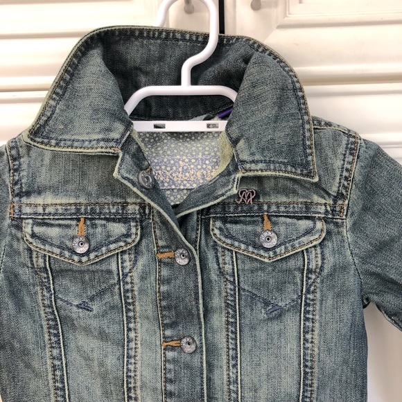 EUC MEXX embroidered back girls denim jacket - Picture 2 of 10